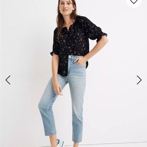 Madewell Classic Straight Jean in Meadowland Wash